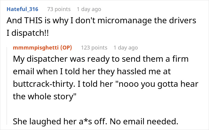 &ldquo;Half Past Stupid O&rsquo;Clock&rdquo;: Micromanaging Broker Tracks Trucker&rsquo;s Every Move, She Has Enough