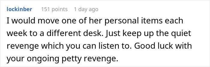 Person Gets Revenge On Office 'Karen' Who Complained People Were Using 'Her' Shared Desk
