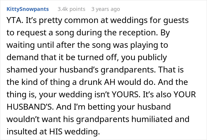Bride Wouldn’t Let Grandparents-In-Law Ruin Her Wedding With Their ‘Special’ Moment, Gets Dragged - 13