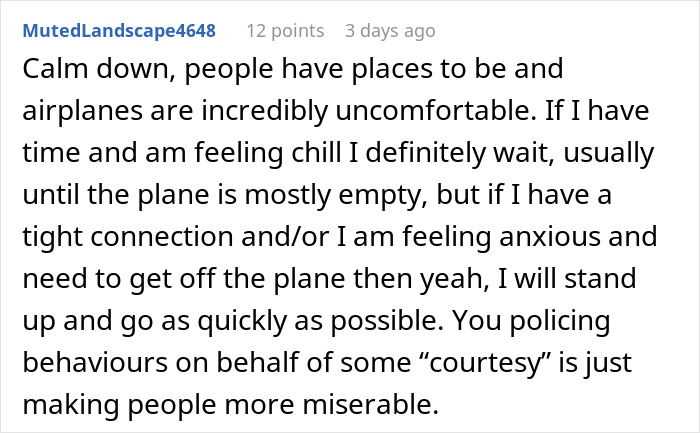 Man Hates 'Line Cutters' When Deboarding A Plane, Decides To Teach Them A Lesson