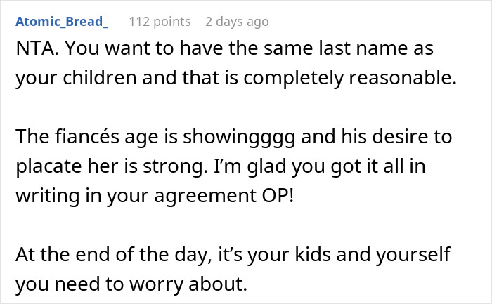 Woman Refuses To Share Last Name With Fiancé’s ‘Intimidating’ Ex, Demands She Change It - 34