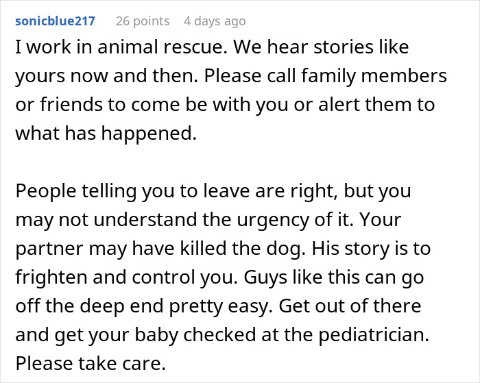 "My Partner Released Our Dog On The Side Of The Highway"