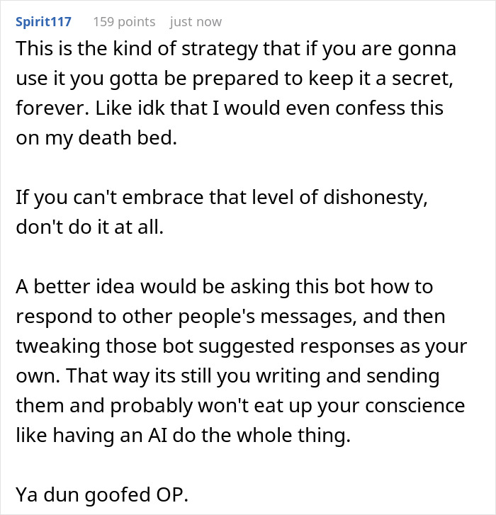 Guy “Comes Clean” To GF About How He Used AI To Talk To Her In The Start, Gets Blocked Immediately - 19