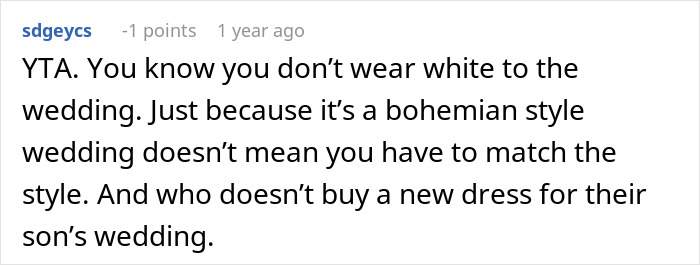 Mom Wears White To Son's Wedding, People Call Her Out