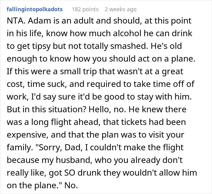 Drunk Guy Is Left At The Airport Alone When Wife Refuses To Miss Expensive Flight To See Her Family - 20