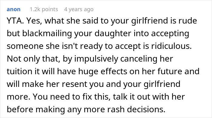 People Beg Dad To Reconsider Canceling Daughter’s Tuition After She Called His GF A “Fat Pig” People Beg Dad To Reconsider Canceling Daughter’s Tuition After She Called His GF A “Fat Pig”