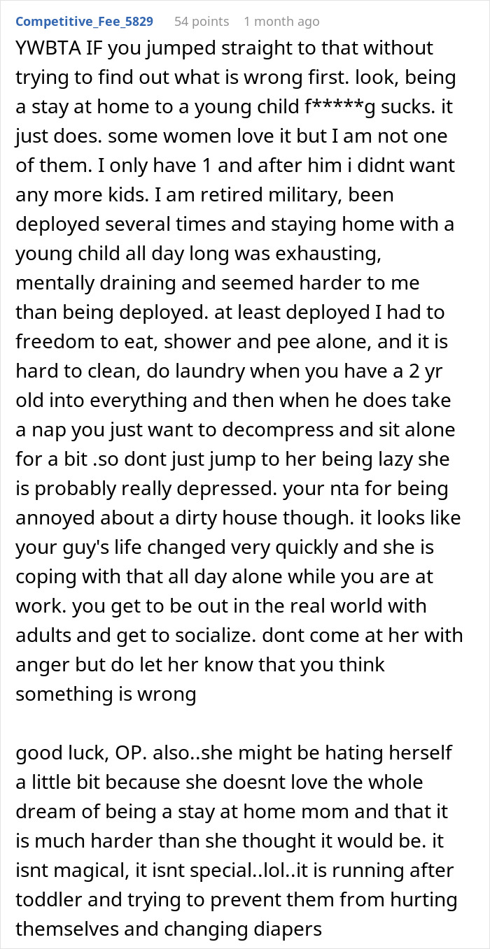 Man Spends A Week Taking Care Of Toddler And The Home, Grows Resentment For His SAH Wife Man Spends A Week Taking Care Of Toddler And The Home, Grows Resentment For His SAH Wife