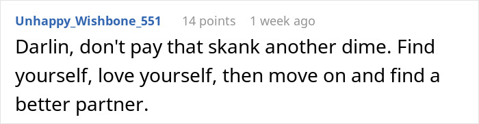 Woman Leaves Husband For Another Man, Is Shocked When He Stops Paying Spousal Support Woman Leaves Husband For Another Man, Is Shocked When He Stops Paying Spousal Support
