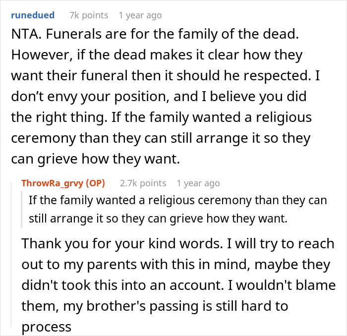 Funeral Causes Family Drama After Sister Follows Her Atheist Brother&rsquo;s Last Wish