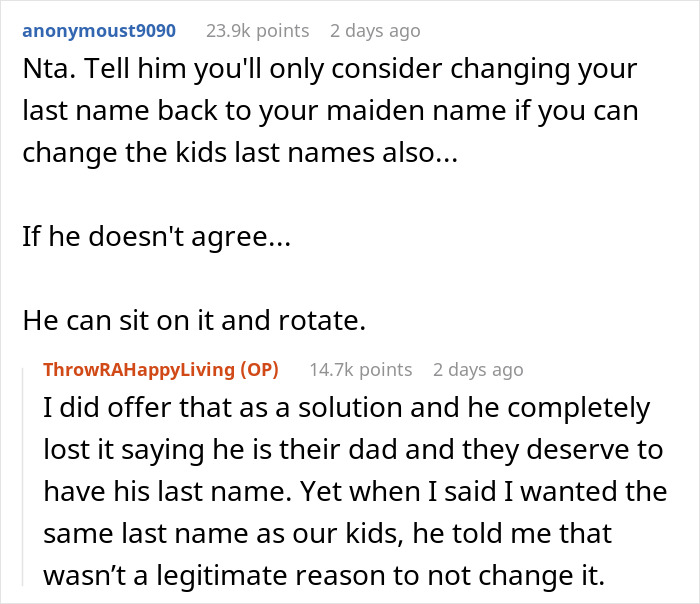 Woman Refuses To Share Last Name With Fiancé’s ‘Intimidating’ Ex, Demands She Change It - 15