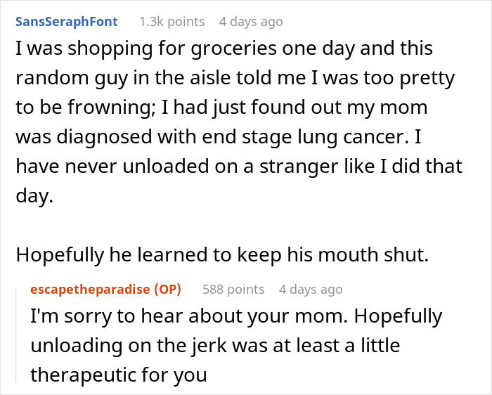 Woman Comes Up With Perfect Lie To Teach "Smile More" Guy A Lesson