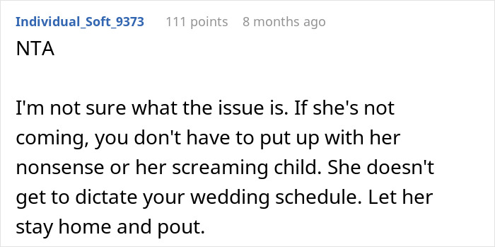 “He Takes A Nap At 12”: Bride Snaps After Entitled Sister Refuses To Attend Her Wedding “He Takes A Nap At 12”: Bride Snaps After Entitled Sister Refuses To Attend Her Wedding