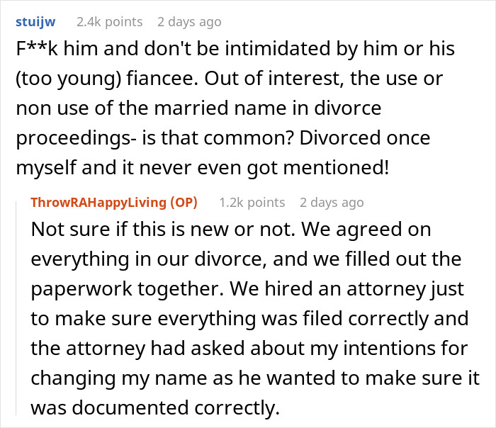 Woman Refuses To Share Last Name With Fiancé’s ‘Intimidating’ Ex, Demands She Change It - 16
