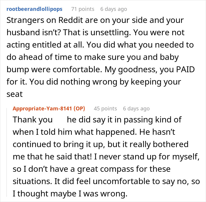 Heavily Pregnant Woman Stays In Her Seat She Paid For, Other Passengers Purposely Inconvenience Her