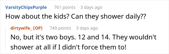 Man Battles With Wife’s Ultimatum: Give Her More Than 2 Showers Per Week Or See Her Move Out - 15