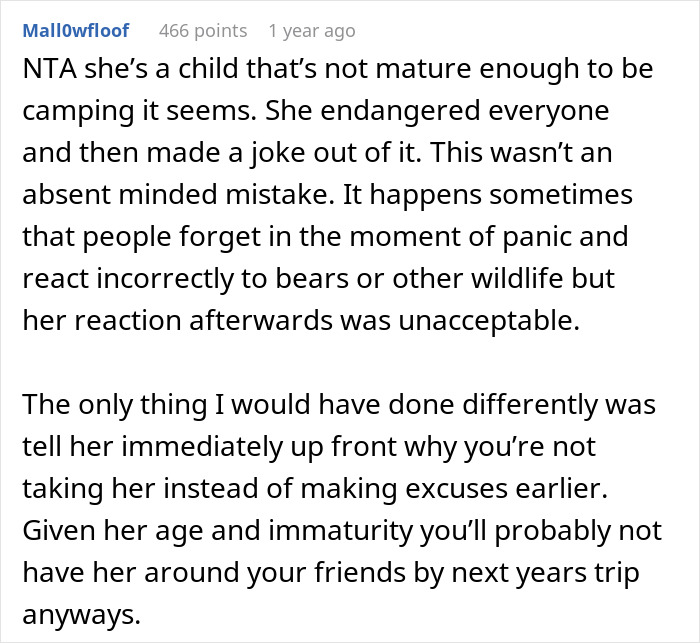 Woman Banned From Annual Camping Trip After &ldquo;Honest Mistake&rdquo; Nearly Cost Friends&rsquo; Lives