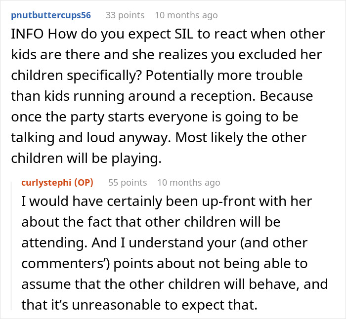 Bride Wants To Ban SIL’s Kids From Wedding But Not Other Kids, Asks If That’s Wrong - 16