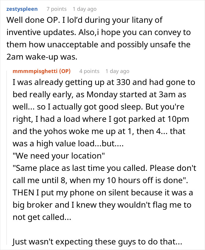 &ldquo;Half Past Stupid O&rsquo;Clock&rdquo;: Micromanaging Broker Tracks Trucker&rsquo;s Every Move, She Has Enough