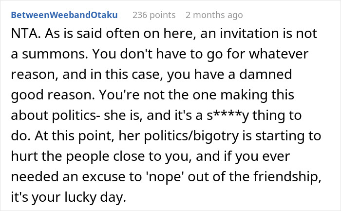 Woman’s SO Isn’t Invited To The Wedding Of Her Friend Who Gave Her A Kidney, So She Skips It Woman’s SO Isn’t Invited To The Wedding Of Her Friend Who Gave Her A Kidney, So She Skips It