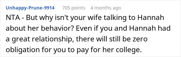 Man Is Tired Of Stepdaughter Making Fun Of Him, Refuses To Fund Her College Tuition In Return - 17