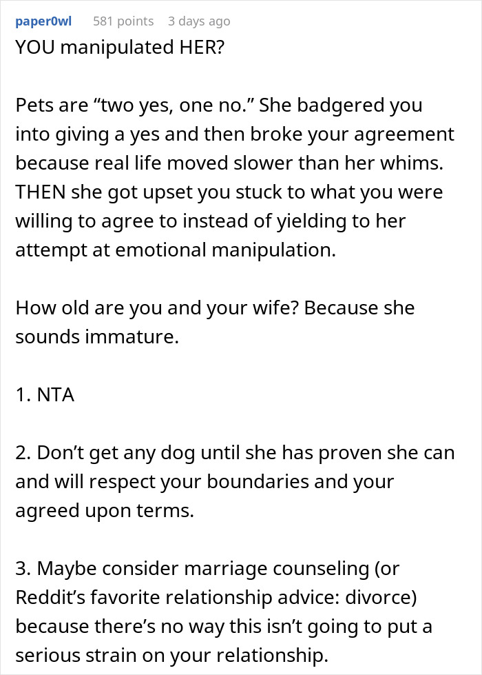 “AITA For Refusing To Take Any Responsibility For My Dog Until My Wife Was Forced To Rehome Him?” - 16