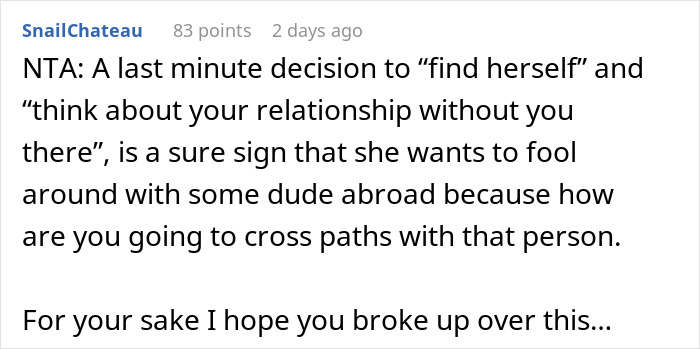 &ldquo;Rude Awakening&rdquo;: Woman &ldquo;Finds Herself&rdquo; Single After BF Learns Why She Wanted A Solo Vacation