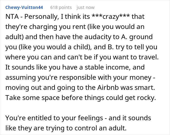 “Good Luck With That”: Parents Try To Ground 20 Y.O. Business Owner Who Pays Them Rent - 25