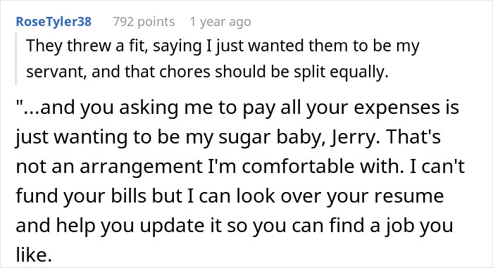 Person Happy To Have A SAH Partner If They Commit To 40 Hours Of Chores, Drama Ensues - 11