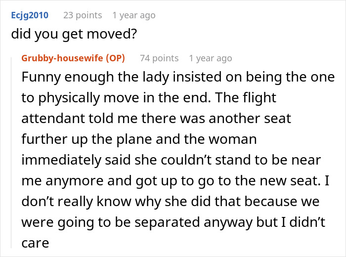 Person Gets Trapped By A Plus-Size Woman On A Flight, Makes Her Cry After Asking To Switch Seats - 21