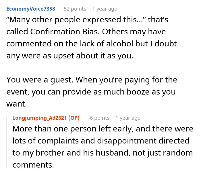 "He Was Tacky And Rude": Sister Freaks At Brother's Alcohol-Free Wedding "He Was Tacky And Rude": Sister Freaks At Brother's Alcohol-Free Wedding