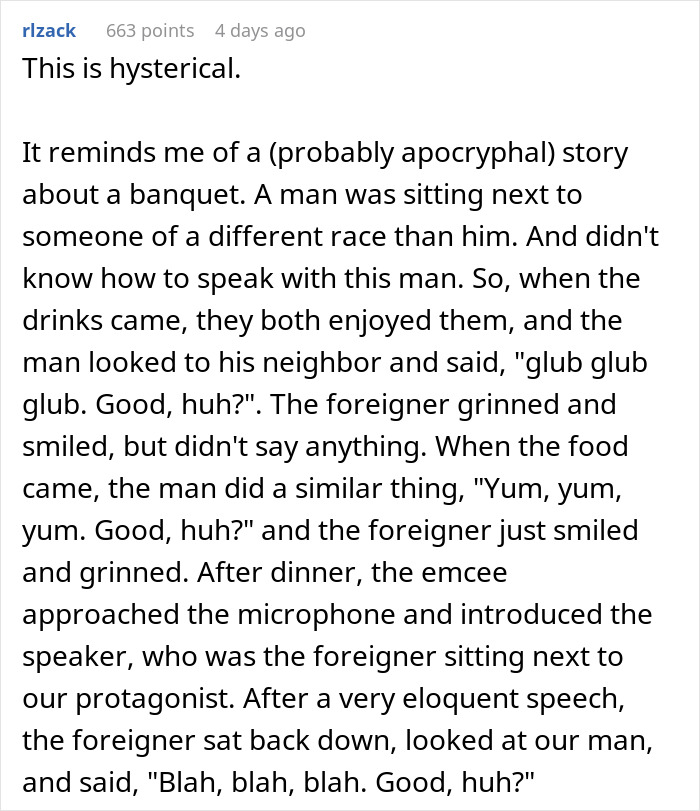 "No Good, We Go": Rude Waitress Assumes Man Doesn't Speak English, He Plays Along