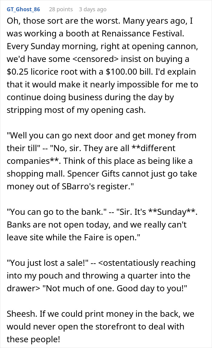 &ldquo;This Is Legal Tender&rdquo;: Guy Tries To Break Up $100 Bill Twice, Gets Taught A Lesson By Getting Change In Coins