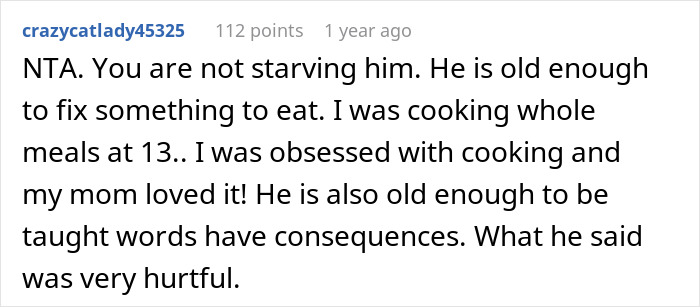 Screenshot of a forum comment discussing a teen becoming exemplary after mom&rsquo;s strict punishment frustrates MIL.