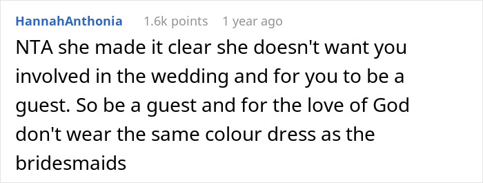 Woman Upset She Can’t Be A Bridesmaid Because Of Bride’s OCD, Splits The Internet - 30