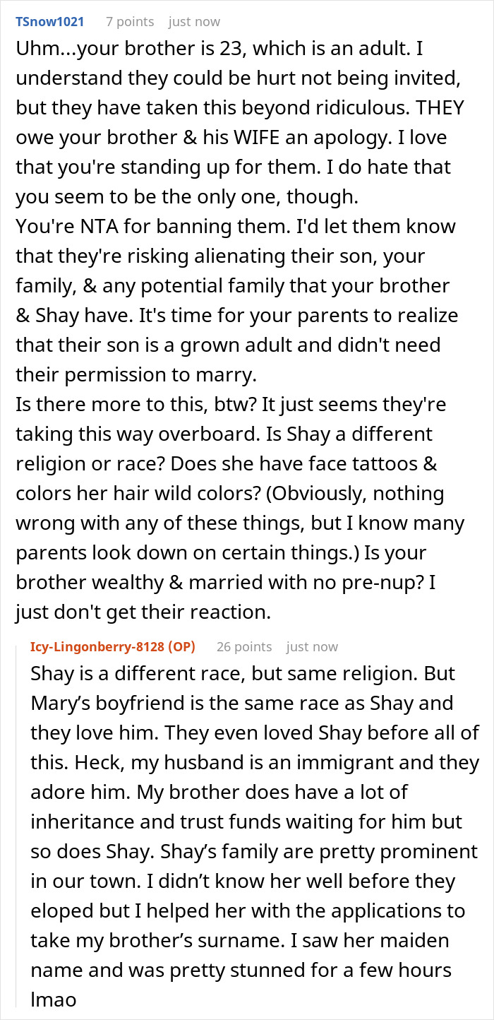 Parents Won’t Acknowledge Son’s Marriage, Daughter Bans Them From Her Kid’s Birthday - 19