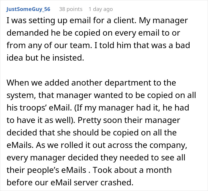 Malicious Compliance: Fed-Up Employee Gives Micromanaging Boss Exactly What He Asked For - 31