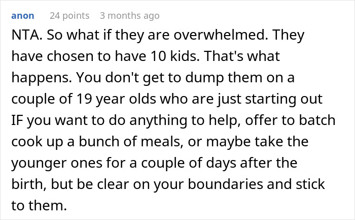 Teen Refuses To Become BF&rsquo;s Mom&rsquo;s Free Babysitter After She Welcomes Baby No. 10