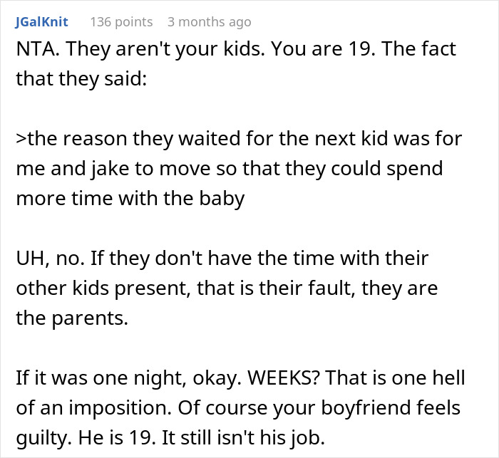 Teen Refuses To Become BF&rsquo;s Mom&rsquo;s Free Babysitter After She Welcomes Baby No. 10