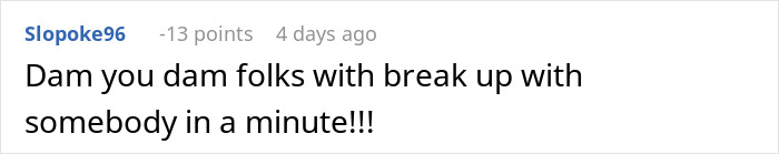 Man Asks If He&rsquo;s A Jerk To Break Up With Fianc&eacute;e Over Her Comments To His Ex, Splits The Internet