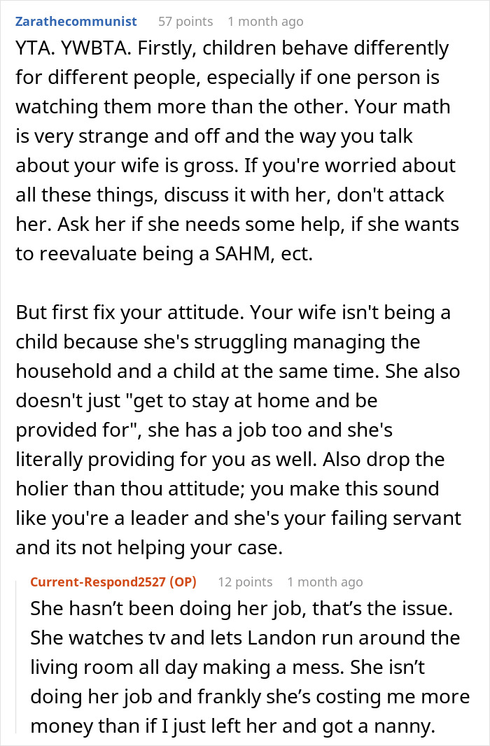 Man Spends A Week Taking Care Of Toddler And The Home, Grows Resentment For His SAH Wife Man Spends A Week Taking Care Of Toddler And The Home, Grows Resentment For His SAH Wife