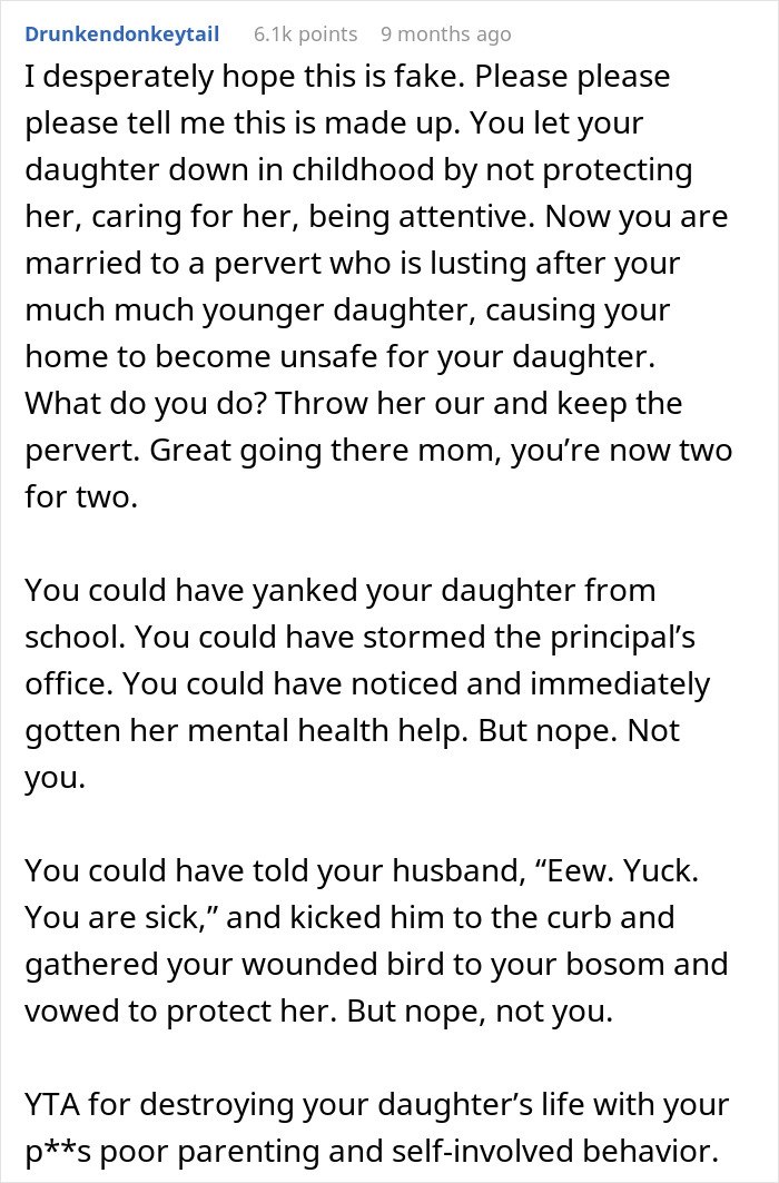 “AITA For Making My Daughter Leave Because My Husband Is Attracted To Her?” “AITA For Making My Daughter Leave Because My Husband Is Attracted To Her?”