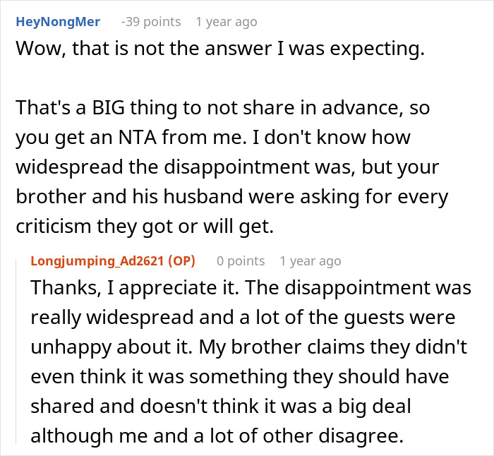 "He Was Tacky And Rude": Sister Freaks At Brother's Alcohol-Free Wedding "He Was Tacky And Rude": Sister Freaks At Brother's Alcohol-Free Wedding