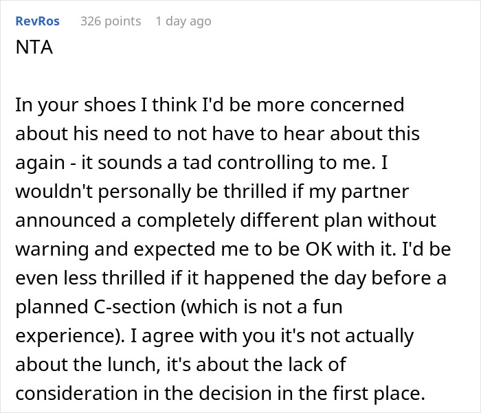 Man Upsets Wife The Day Before Her C-Section By Making Plans With Friends Without Her