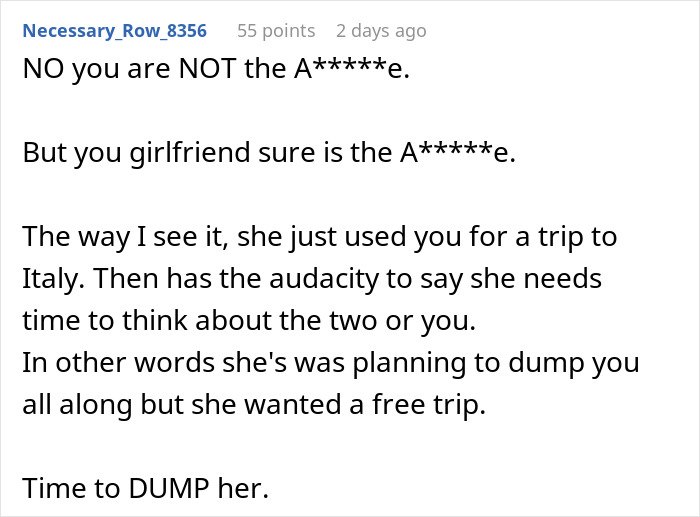 &ldquo;Rude Awakening&rdquo;: Woman &ldquo;Finds Herself&rdquo; Single After BF Learns Why She Wanted A Solo Vacation