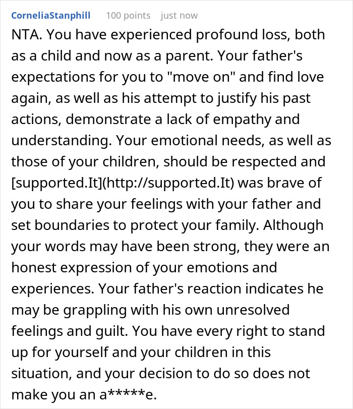 Dad Gets Upset With Son Who Lost His Wife For Judging His Decisions When He Himself Was Widowed  - 25
