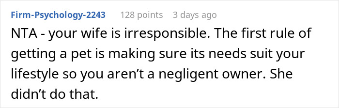 “AITA For Refusing To Take Any Responsibility For My Dog Until My Wife Was Forced To Rehome Him?” - 20