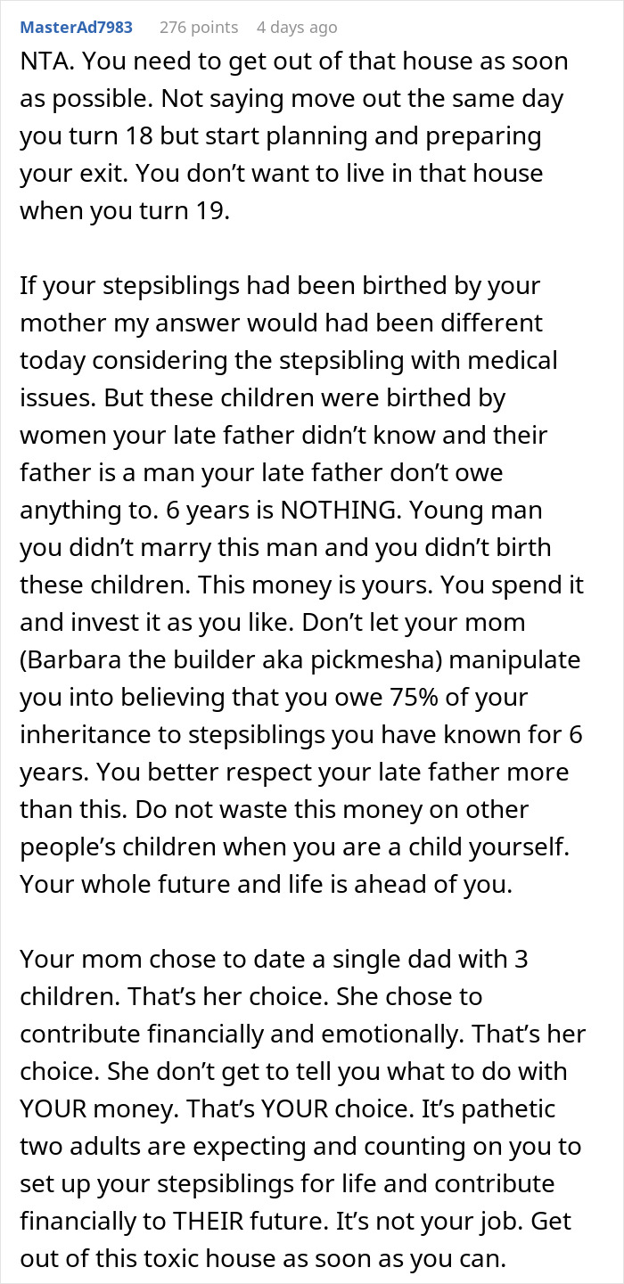 Teen Unexpectedly Inherits A ‘Crazy’ Inheritance From Dad, Drama Ensues When Mom Finds Out - 27