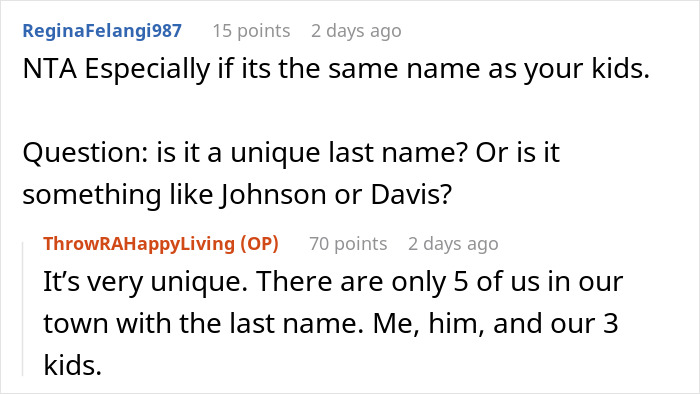 Woman Refuses To Share Last Name With Fiancé’s ‘Intimidating’ Ex, Demands She Change It - 17