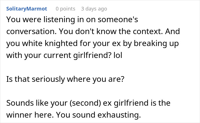 Man Asks If He&rsquo;s A Jerk To Break Up With Fianc&eacute;e Over Her Comments To His Ex, Splits The Internet