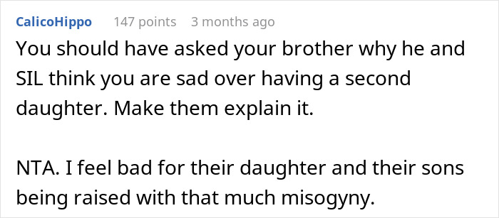 Married Couple Reveals They&rsquo;re Expecting A Daughter, SIL Tells Wife She Should Feel Devastated